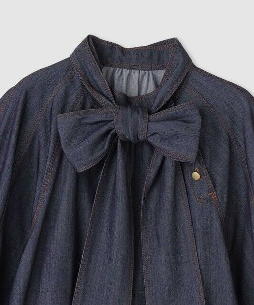 ANAYI / アナイ シャツ・ブラウス | 【セットアップ対応商品】ライトデニムライクボウブラウス | 詳細12