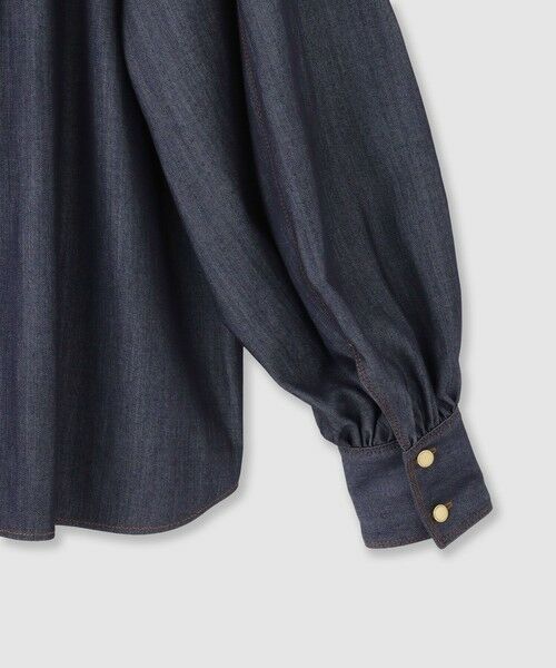 ANAYI / アナイ シャツ・ブラウス | 【セットアップ対応商品】ライトデニムライクボウブラウス | 詳細14