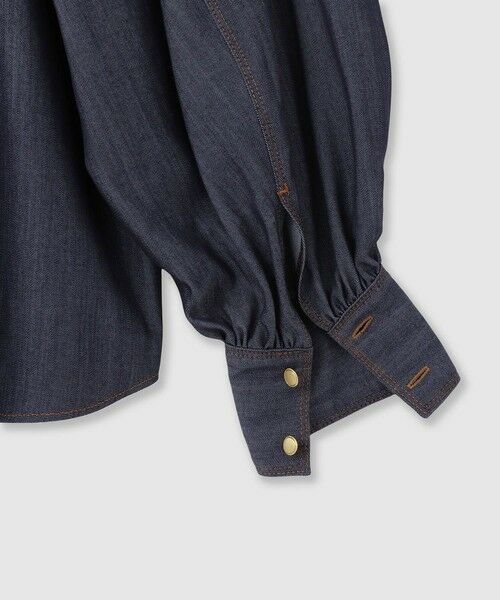 ANAYI / アナイ シャツ・ブラウス | 【セットアップ対応商品】ライトデニムライクボウブラウス | 詳細15