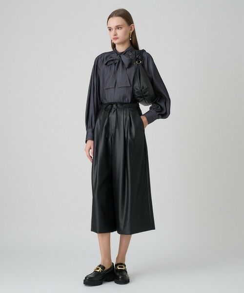 ANAYI / アナイ シャツ・ブラウス | 【セットアップ対応商品】ライトデニムライクボウブラウス | 詳細5