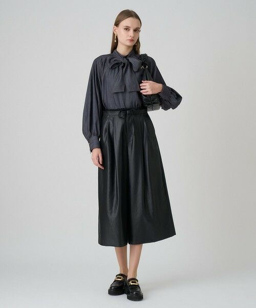 ANAYI / アナイ シャツ・ブラウス | 【セットアップ対応商品】ライトデニムライクボウブラウス | 詳細6