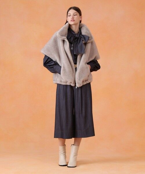 ANAYI / アナイ シャツ・ブラウス | 【セットアップ対応商品】ライトデニムライクボウブラウス | 詳細8