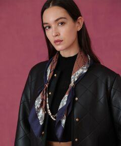 ANAYI / アナイ バンダナ・スカーフ | チェックペイズリープリントスカーフ