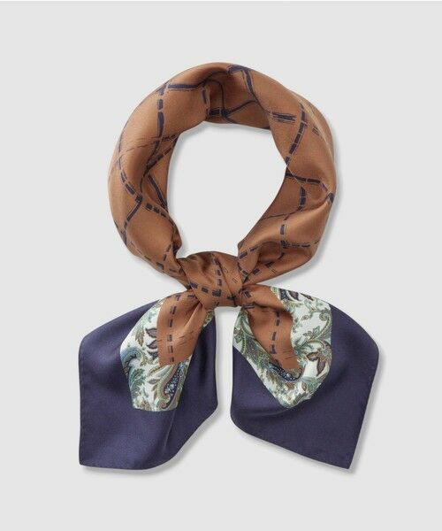 ANAYI / アナイ バンダナ・スカーフ | チェックペイズリープリントスカーフ | 詳細4