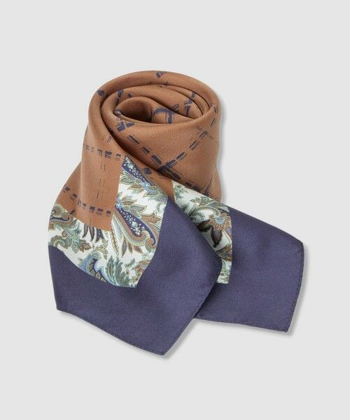 ANAYI / アナイ バンダナ・スカーフ | チェックペイズリープリントスカーフ | 詳細5