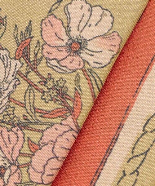 ANAYI / アナイ バンダナ・スカーフ | フラワー×ベルトプリント細巾スカーフ | 詳細3