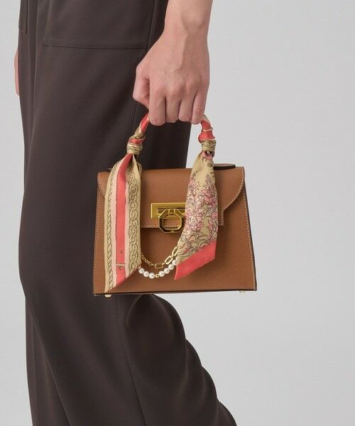 ANAYI / アナイ バンダナ・スカーフ | フラワー×ベルトプリント細巾スカーフ | 詳細6