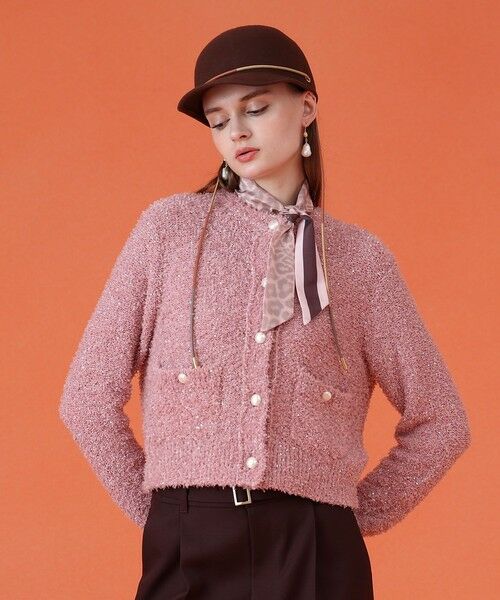 ANAYI / アナイ バンダナ・スカーフ | レオパードコンビプリント細巾スカーフ | 詳細2