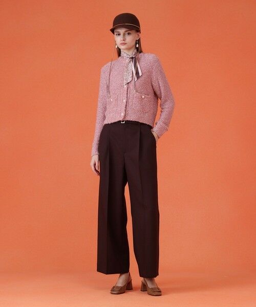 ANAYI / アナイ バンダナ・スカーフ | レオパードコンビプリント細巾スカーフ | 詳細4