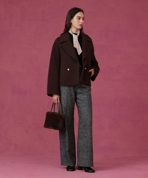 ANAYI / アナイ バンダナ・スカーフ | レオパードコンビプリント細巾スカーフ | 詳細5