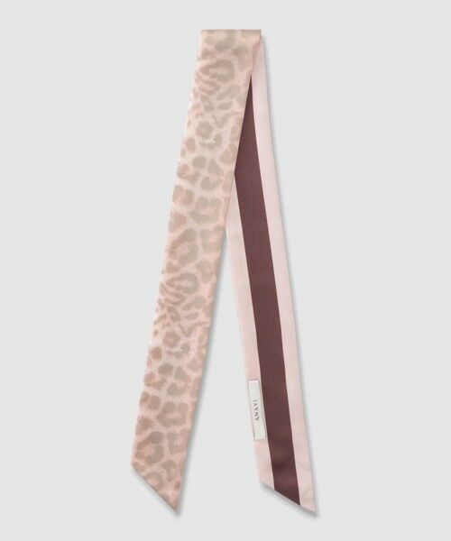 ANAYI / アナイ バンダナ・スカーフ | レオパードコンビプリント細巾スカーフ | 詳細8