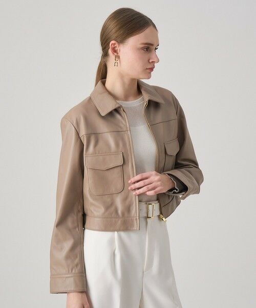 ANAYI / アナイ レザーブルゾン・ジャケット | ラムレザーステンカラー ジャケット | 詳細2