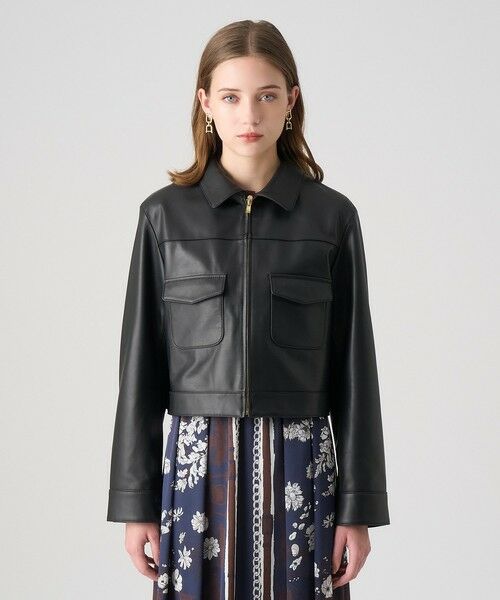 ANAYI / アナイ レザーブルゾン・ジャケット | ラムレザーステンカラー ジャケット | 詳細8