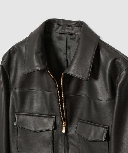 ANAYI / アナイ レザーブルゾン・ジャケット | ラムレザーステンカラー ジャケット | 詳細17