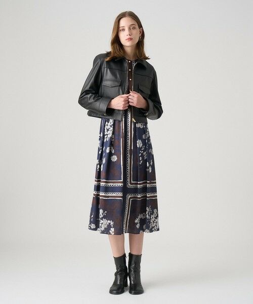 ラムレザーステンカラー ジャケット （レザーブルゾン・ジャケット