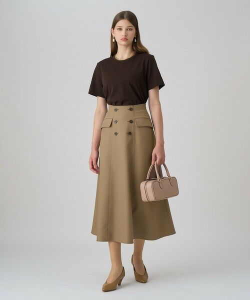 ANAYI / アナイ ミニ・ひざ丈スカート | ブライトツイルAラインスカート | 詳細3