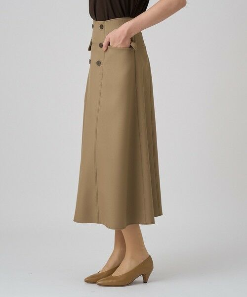 ANAYI / アナイ ミニ・ひざ丈スカート | ブライトツイルAラインスカート | 詳細2