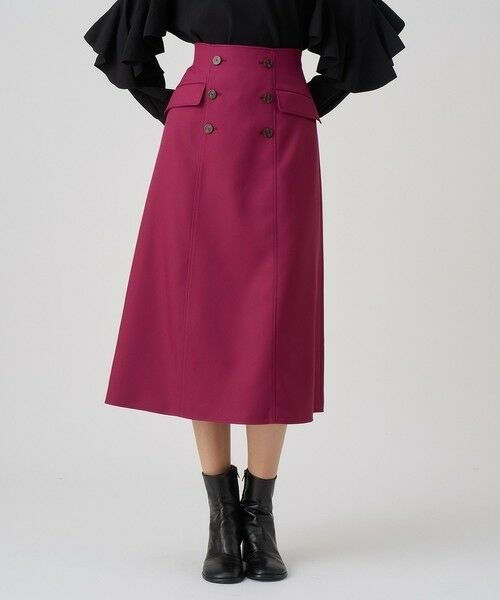 ANAYI / アナイ ミニ・ひざ丈スカート | ブライトツイルAラインスカート | 詳細11