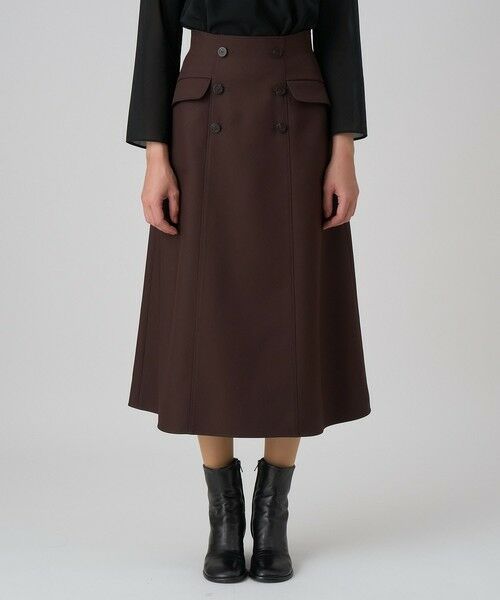 ANAYI / アナイ ミニ・ひざ丈スカート | ブライトツイルAラインスカート | 詳細21