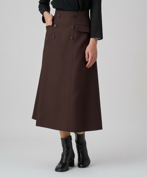 ANAYI / アナイ ミニ・ひざ丈スカート | ブライトツイルAラインスカート | 詳細24