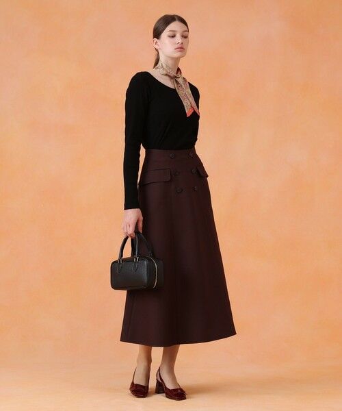 ANAYI / アナイ ミニ・ひざ丈スカート | ブライトツイルAラインスカート | 詳細27