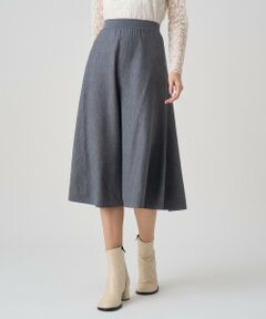 ギンガム リネン ラップ スカート （ロング・マキシ丈スカート