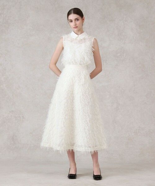 ANAYI / アナイ ミニ・ひざ丈スカート | 【セットアップ対応商品】フェザーカットジャガードフレア スカート | 詳細5