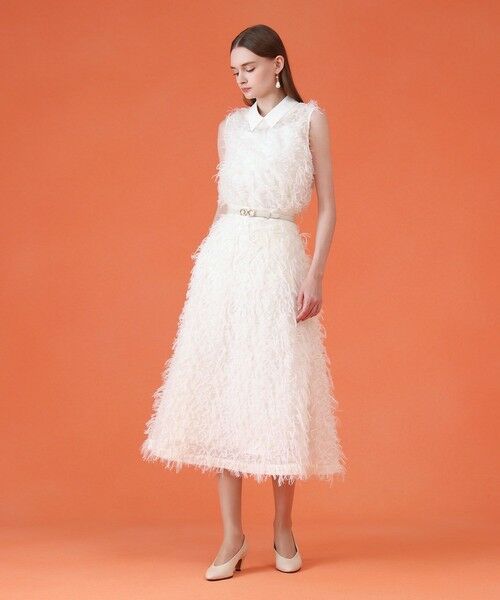 ANAYI / アナイ ミニ・ひざ丈スカート | 【セットアップ対応商品】フェザーカットジャガードフレア スカート | 詳細6