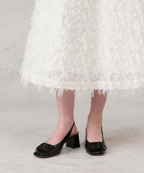 ANAYI / アナイ ミニ・ひざ丈スカート | 【セットアップ対応商品】フェザーカットジャガードフレア スカート | 詳細2