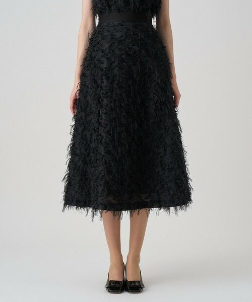 ANAYI / アナイ ミニ・ひざ丈スカート | 【セットアップ対応商品】フェザーカットジャガードフレア スカート | 詳細10