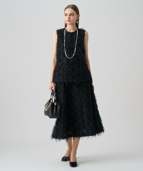 ANAYI / アナイ ミニ・ひざ丈スカート | 【セットアップ対応商品】フェザーカットジャガードフレア スカート | 詳細16