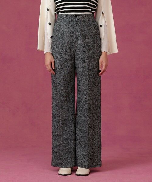 ANAYI / アナイ その他パンツ | 【セットアップ対応商品】ウールシルクツイードワイドパンツ | 詳細8