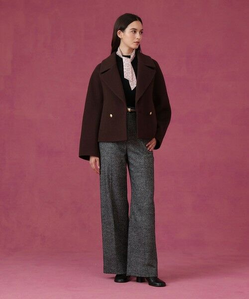 ANAYI / アナイ その他パンツ | 【セットアップ対応商品】ウールシルクツイードワイドパンツ | 詳細17