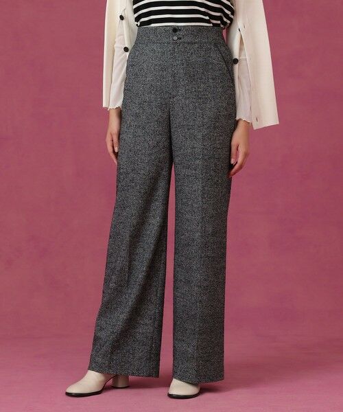 ANAYI / アナイ その他パンツ | 【セットアップ対応商品】ウールシルクツイードワイドパンツ | 詳細11