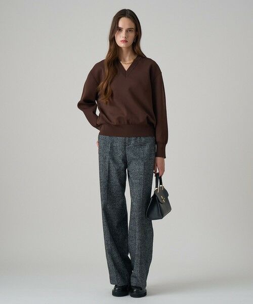 ANAYI / アナイ その他パンツ | 【セットアップ対応商品】ウールシルクツイードワイドパンツ | 詳細14