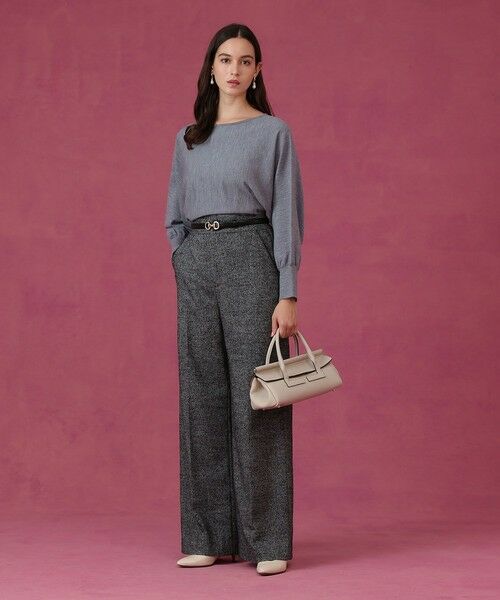 ANAYI / アナイ その他パンツ | 【セットアップ対応商品】ウールシルクツイードワイドパンツ | 詳細16