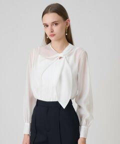 ANAYI / アナイ シャツ・ブラウス | オーガンジーツイストボウブラウス