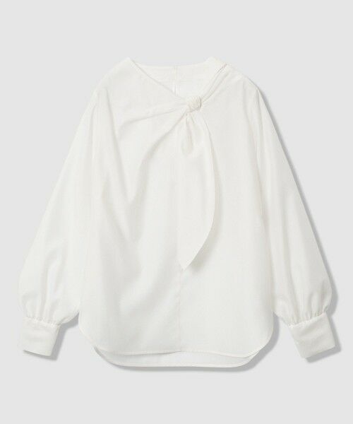 ANAYI / アナイ シャツ・ブラウス | オーガンジーツイストボウブラウス | 詳細8