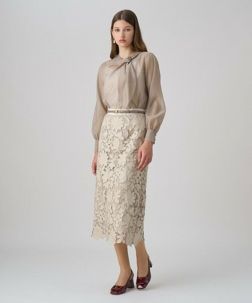 ANAYI / アナイ シャツ・ブラウス | オーガンジーツイストボウブラウス | 詳細14