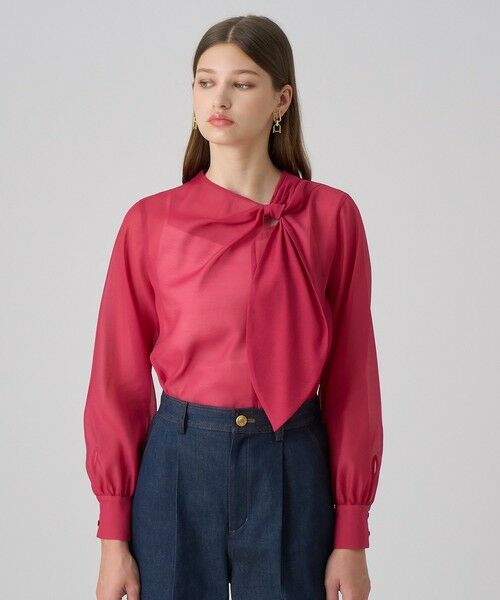 ANAYI / アナイ シャツ・ブラウス | オーガンジーツイストボウブラウス | 詳細27