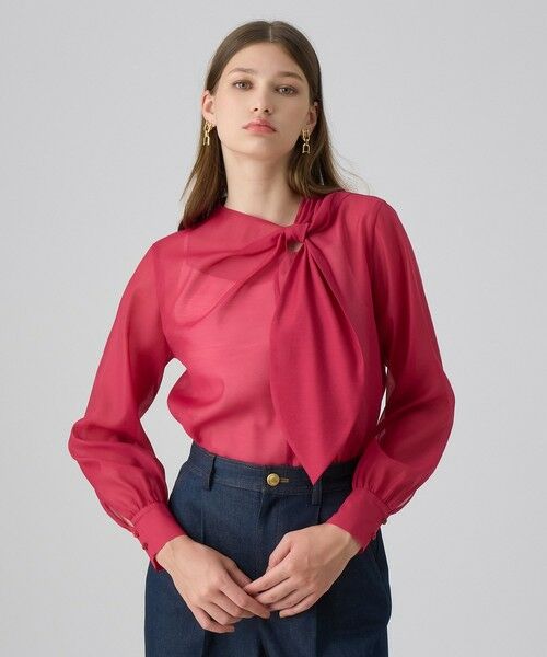 ANAYI / アナイ シャツ・ブラウス | オーガンジーツイストボウブラウス | 詳細28