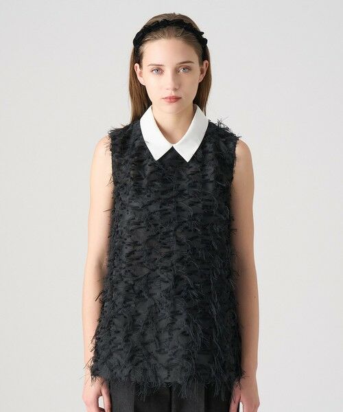 ANAYI / アナイ シャツ・ブラウス | 【セットアップ対応商品】フェザーカットジャガード ブラウス | 詳細12