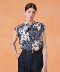 ANAYI / アナイ シャツ・ブラウス | コンスティレーションプリントボウタイブラウス