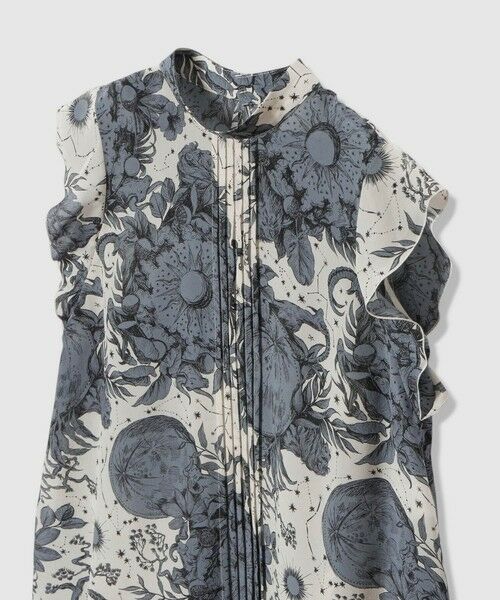 ANAYI / アナイ シャツ・ブラウス | コンスティレーションプリントボウタイブラウス | 詳細8