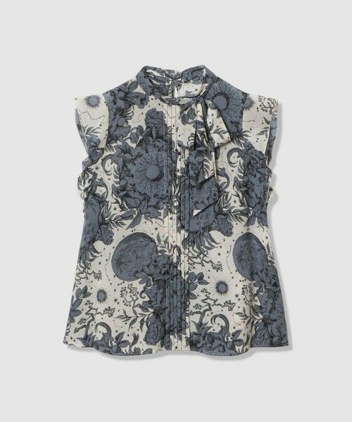 ANAYI / アナイ シャツ・ブラウス | コンスティレーションプリントボウタイブラウス | 詳細15