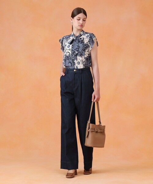 ANAYI / アナイ シャツ・ブラウス | コンスティレーションプリントボウタイブラウス | 詳細3