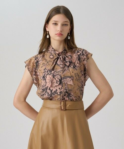 ANAYI / アナイ シャツ・ブラウス | コンスティレーションプリントボウタイブラウス(beige (11))