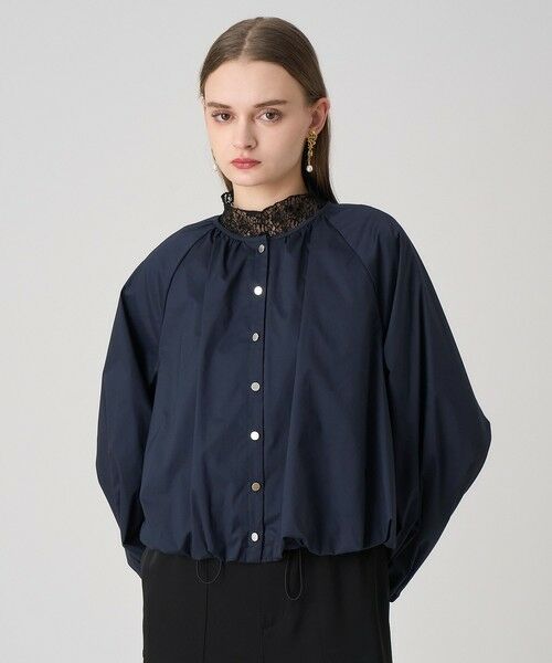 ANAYI / アナイ その他トップス | ブライトグログランブラウス(navy (65))