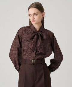 ANAYI / アナイ シャツ・ブラウス | ドットオーガンジーリボンブラウス