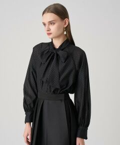 ANAYI / アナイ シャツ・ブラウス | ドットオーガンジーリボンブラウス